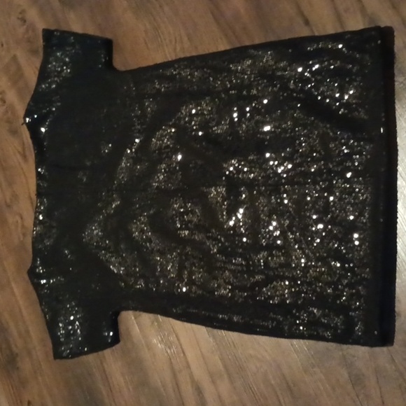 Robert Rodriguez Black Boat Neck Sequined Cap Sleeve Mini Dress A37 - Picture 6 of 6